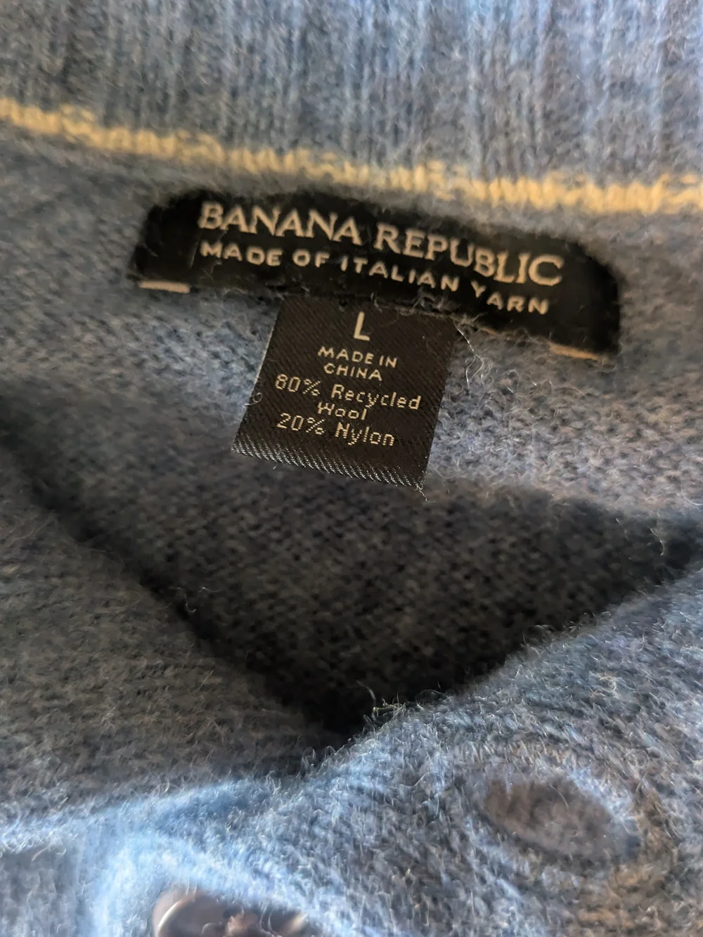 Banana Republic Men's Crewneck Sweater in Slate Blue